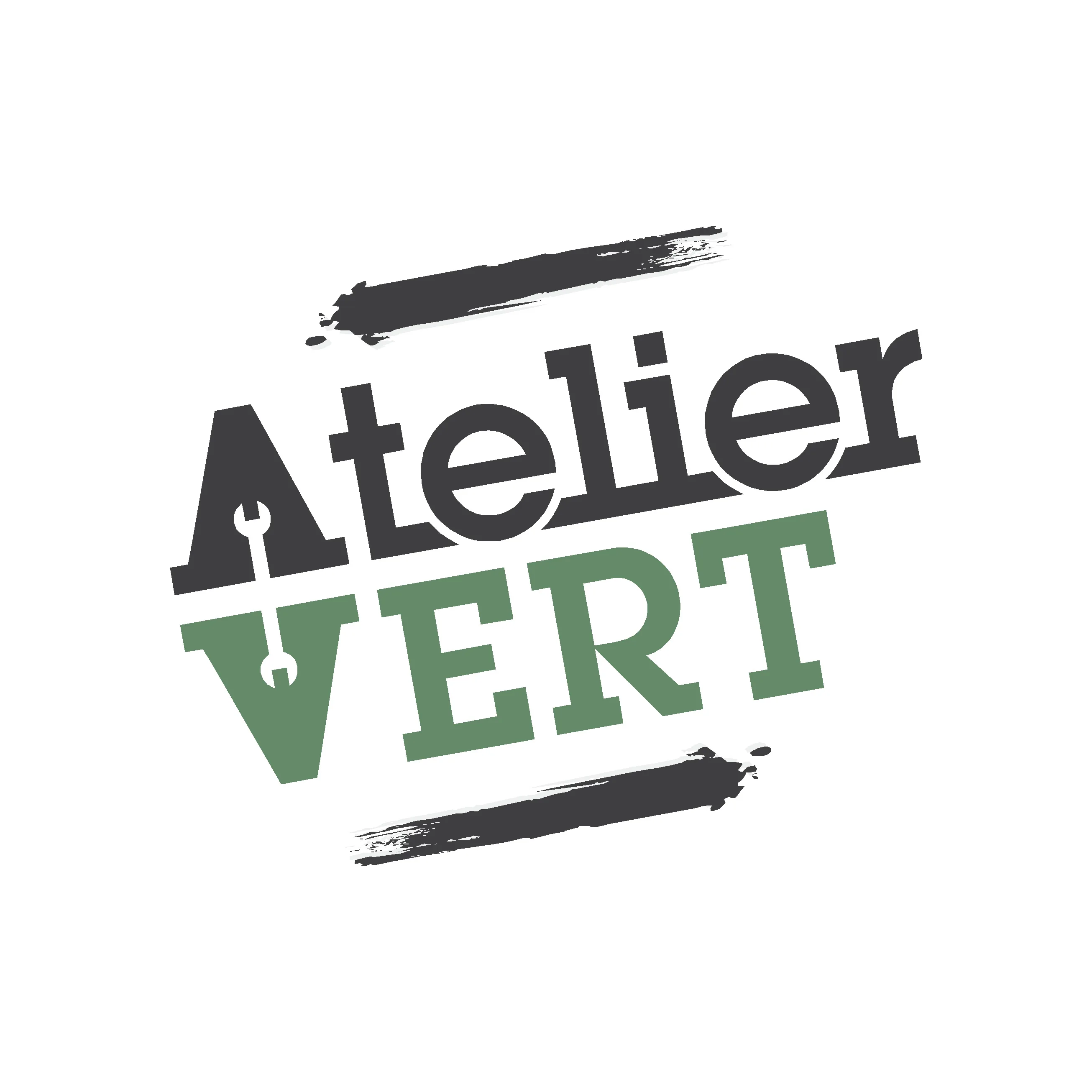 Logo Atelier Vert sur fond carré
